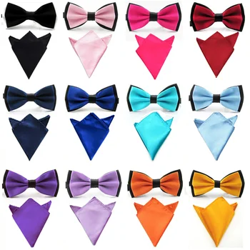 Mens Twofold Reverse Color Satin Bowtie Bow Tie Pocket Square Handkerchief Set SETBW0004
Mens Twofold Reverse Color Satin Bowtie Bow Tie Pocket Square Handkerchief Set SETBW0004