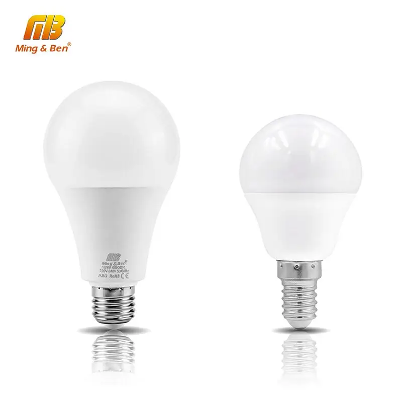 Светодиодный светильник E14 E27 светодиодный 230 В 240 в 18 Вт 15 12 9 7 5 3 Вт|led bombilla|lampada led