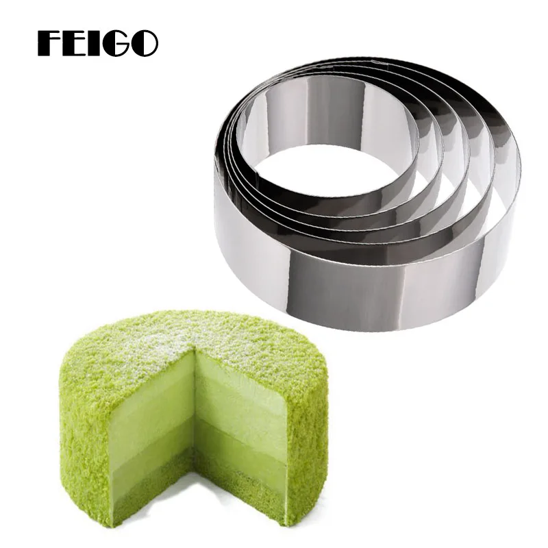 FEIGO 6Pcs/Suit Baking Tools Stainless Steel Round Mousse Circle DIY Cake Mold Round Cake Tools Cookie Mold Kitchen Gadgets F412
FEIGO 6Pcs/Suit Baking Tools Stainless Steel Round Mousse Circle DIY Cake Mold Round Cake Tools Cookie Mold Kitchen Gadgets F412