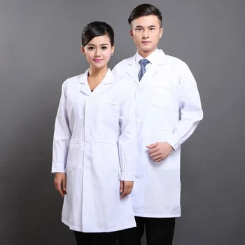 Unisex Doctor White Uniform Long Overcoat Cuff Lab Hospital Casual Coat Tops Women Men Medical Lab Coat Plus Size S -3XL
Unisex Doctor White Uniform Long Overcoat Cuff Lab Hospital Casual Coat Tops Women Men Medical Lab Coat Plus Size S -3XL