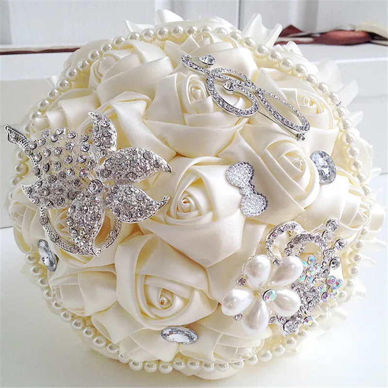 Elegant Customized Bridal Wedding Bouquet With Pearl Beaded Brooch And Silk Roses,Romantic Wedding Colorful Bride 's Bouquet
Elegant Customized Bridal Wedding Bouquet With Pearl Beaded Brooch And Silk Roses,Romantic Wedding Colorful Bride 's Bouquet