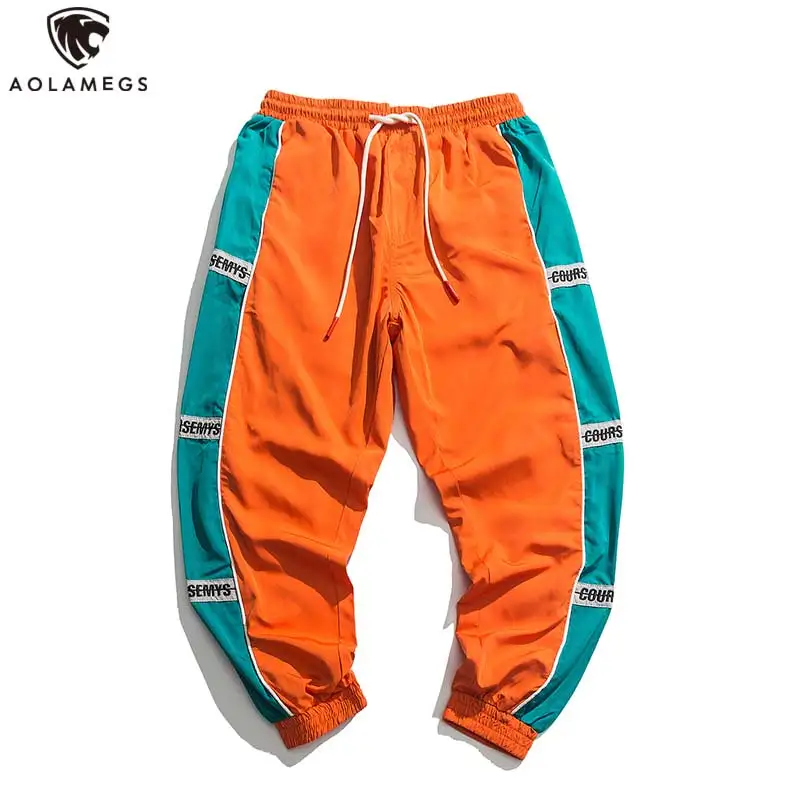 Aolamegs Pants Men Block Hit Color Pocket Pants Male Fashion Track Trousers Elastic Waist High Steet Loose Sweatpants Streetwear
Aolamegs Pants Men Block Hit Color Pocket Pants Male Fashion Track Trousers Elastic Waist High Steet Loose Sweatpants Streetwear