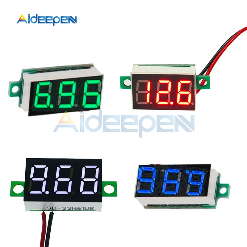 1PC 0.36 inch Mini LED Display Voltmeter DC 4.7-32V Voltage Meter Adjustable Volt Detector Tester Monitor 2 Lead Wire
1PC 0.36 inch Mini LED Display Voltmeter DC 4.7-32V Voltage Meter Adjustable Volt Detector Tester Monitor 2 Lead Wire