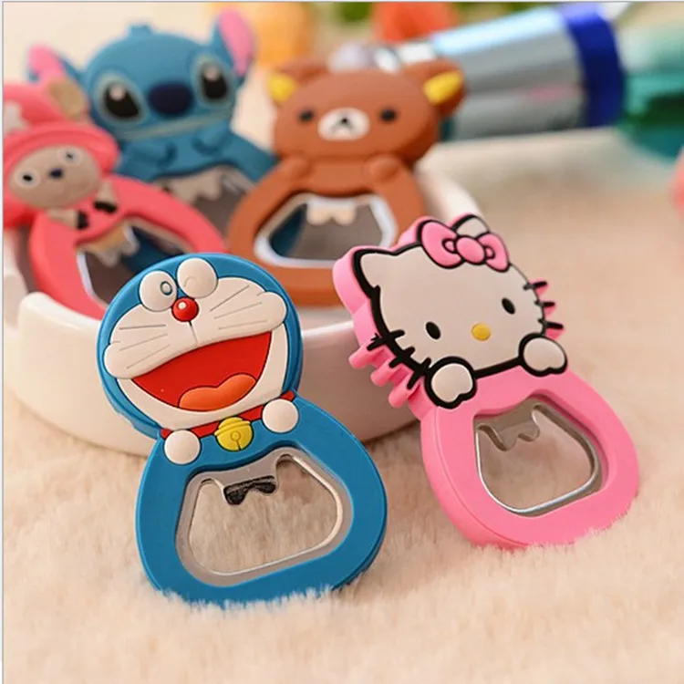 Модный мультфильм hello Kitty из нержавеющей стали открывалка для бутылок с магнитом