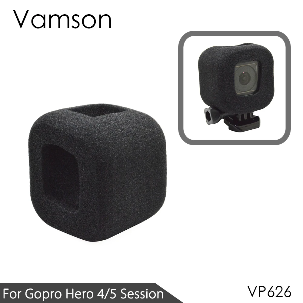 Vamson for GoPro Hero 4 session/5 session Accessories Foam Wind Screen Anti Wind Noise Windshield Cover For gopro 4s/5s VP626
Vamson for GoPro Hero 4 session/5 session Accessories Foam Wind Screen Anti Wind Noise Windshield Cover For gopro 4s/5s VP626