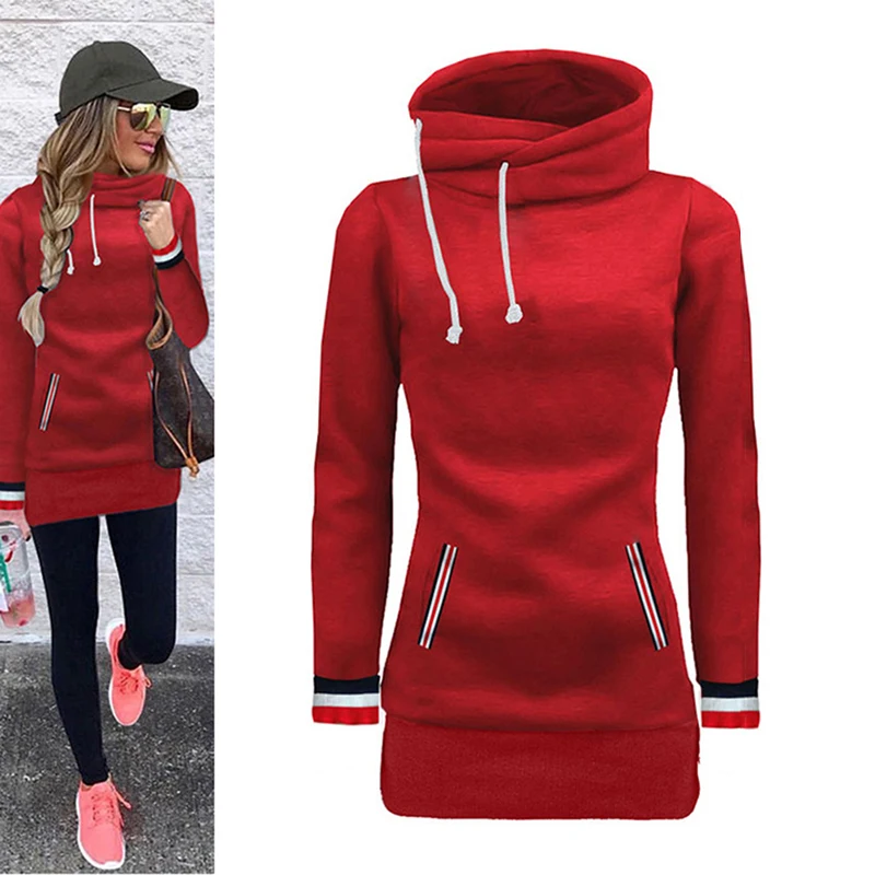 Autumn Winter Hoodies women Solid color pullover New casual turtleneck Women Sweatshirt Female outwear clothes tops BLD1223
Autumn Winter Hoodies women Solid color pullover New casual turtleneck Women Sweatshirt Female outwear clothes tops BLD1223