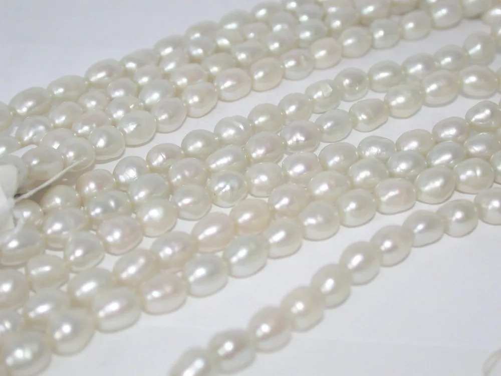 Hot sell ->@@ N423 5 Strands PEARL WHITE 7mmX6mm FRESH WATER PEARLS ONE 16 INCH -Top quality free shipping
Hot sell ->@@ N423 5 Strands PEARL WHITE 7mmX6mm FRESH WATER PEARLS ONE 16 INCH -Top quality free shipping