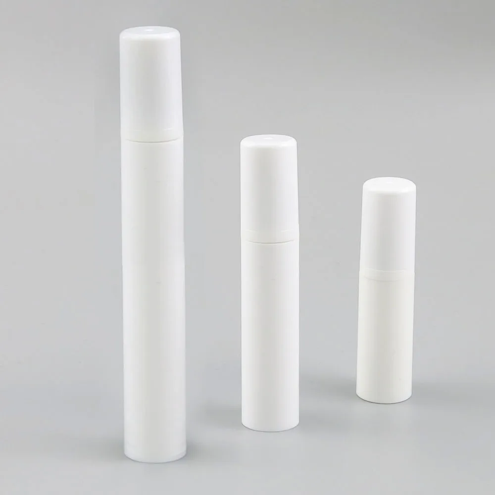 360 x 5ml 10ml 15ml Refillable White PP Airless Lotion Pump Bottle with Plastic White Pump Cosmetic Packaging Vacuum Containers
360 x 5ml 10ml 15ml Refillable White PP Airless Lotion Pump Bottle with Plastic White Pump Cosmetic Packaging Vacuum Containers