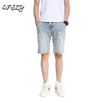 Men's Denim Shorts 2020 Summer Men's Five-point Shorts Men's Light Blue jeans Slim Korean Denim Shorts More Size 28-35 36
Men's Denim Shorts 2020 Summer Men's Five-point Shorts Men's Light Blue jeans Slim Korean Denim Shorts More Size 28-35 36
