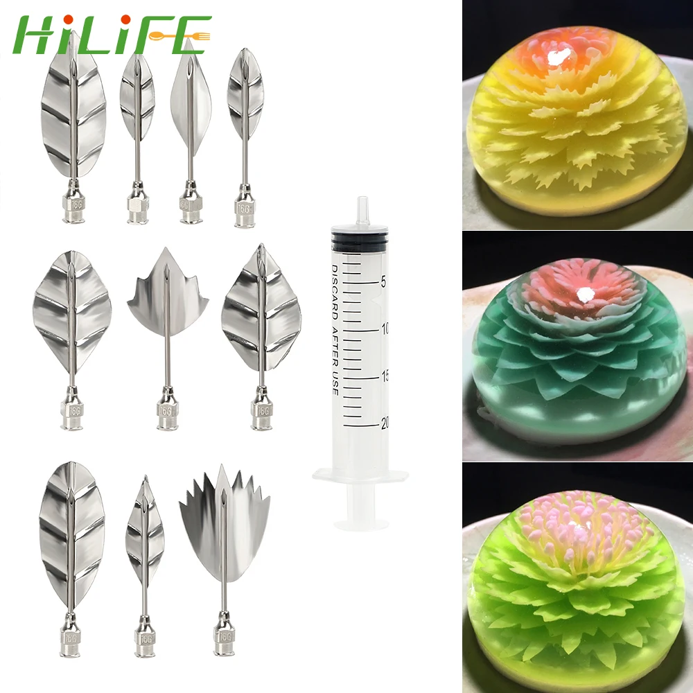 HILFE 3D Jelly Flower Cake Jello Gelatin Art Tool Russia Nozzle 10 pcs Pudding Nozzle +1 Syringe Tools Cake Decorating Tools
HILFE 3D Jelly Flower Cake Jello Gelatin Art Tool Russia Nozzle 10 pcs Pudding Nozzle +1 Syringe Tools Cake Decorating Tools