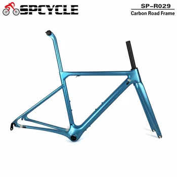 

Spcycle Monocoque Full Carbon Road Bike Frame T1100 Super Light Carbon Racing Bicycle Frames One Piece Mould BB86 Cycle Frameset