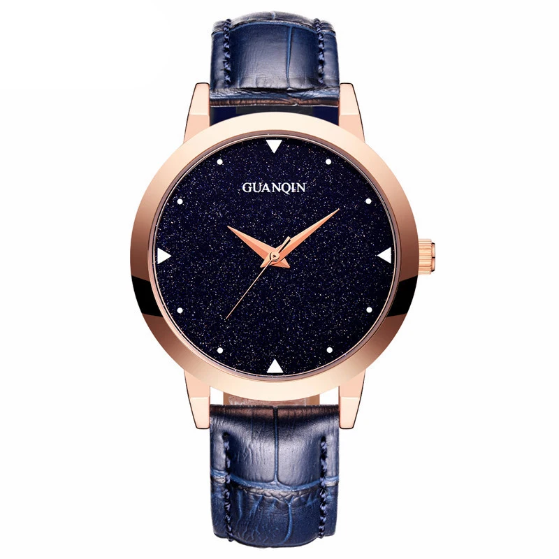 GUANQIN GS19051 Top Brand New Watches Women Ladies Waterproof Wristwatch with Black Sky Dial and Leather Watchband
GUANQIN GS19051 Top Brand New Watches Women Ladies Waterproof Wristwatch with Black Sky Dial and Leather Watchband