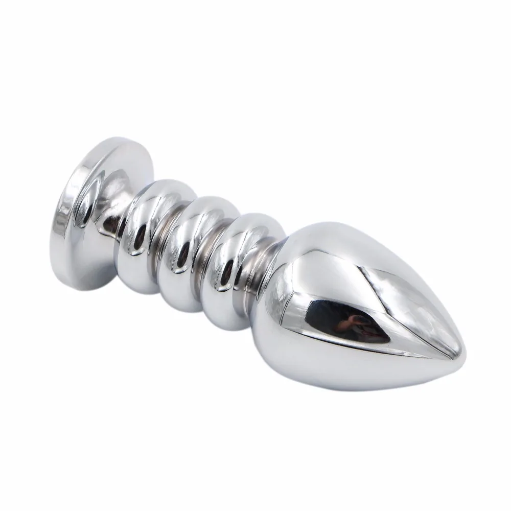 Spiral Anal Beads Metal Anal Plug Stainless Steel Crystal Jewelry Butt Plug Adult Sex Toys for Women Men Gay Erotic Toys Shop