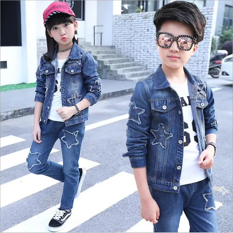 baby Boy Suit New Casual Children's Clothing Sets Cowboy Jacket+T-shirt+Pants Kids 3pcs Suit Sets Infant girls Clothes 4-15years
baby Boy Suit New Casual Children's Clothing Sets Cowboy Jacket+T-shirt+Pants Kids 3pcs Suit Sets Infant girls Clothes 4-15years