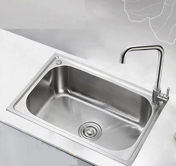 kitchen sink 304 Stainless steel single slot kitchen washbasin wx05031126
kitchen sink 304 Stainless steel single slot kitchen washbasin wx05031126