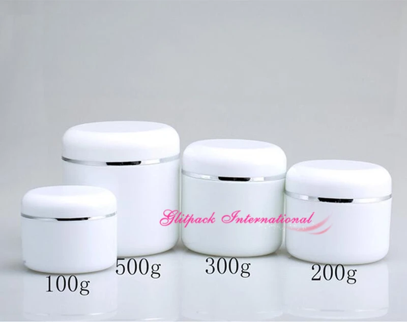 PP silver rim cream containers