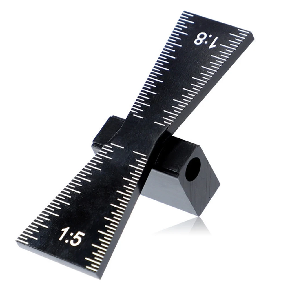 Woodworking Measuring Tool Graduated Scales Dovetail Marker 1:8 Hardwood Gauge Aluminium Alloy 1:5 Soft Wood Light Weight
Woodworking Measuring Tool Graduated Scales Dovetail Marker 1:8 Hardwood Gauge Aluminium Alloy 1:5 Soft Wood Light Weight