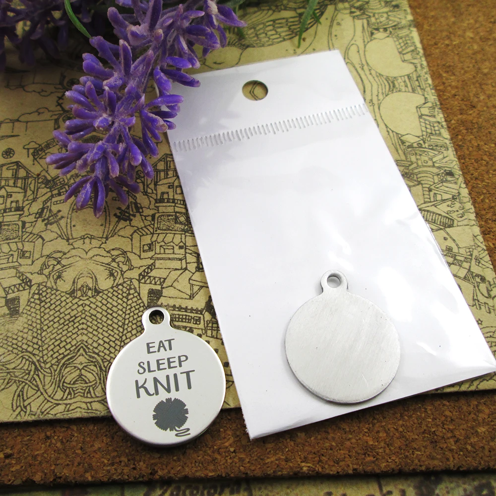 20pcs--"eat sleep knit "stainless steel charms more style for choosing DIY Charms pendants for necklace
20pcs--"eat sleep knit "stainless steel charms more style for choosing DIY Charms pendants for necklace