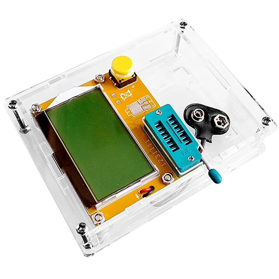 DIY Meter Backlight Diode Triode Capacitance Meter M328 LCR-T4 12846 LCD Digital Transistor Tester for MOS/PNP/NPN L/C/R
DIY Meter Backlight Diode Triode Capacitance Meter M328 LCR-T4 12846 LCD Digital Transistor Tester for MOS/PNP/NPN L/C/R