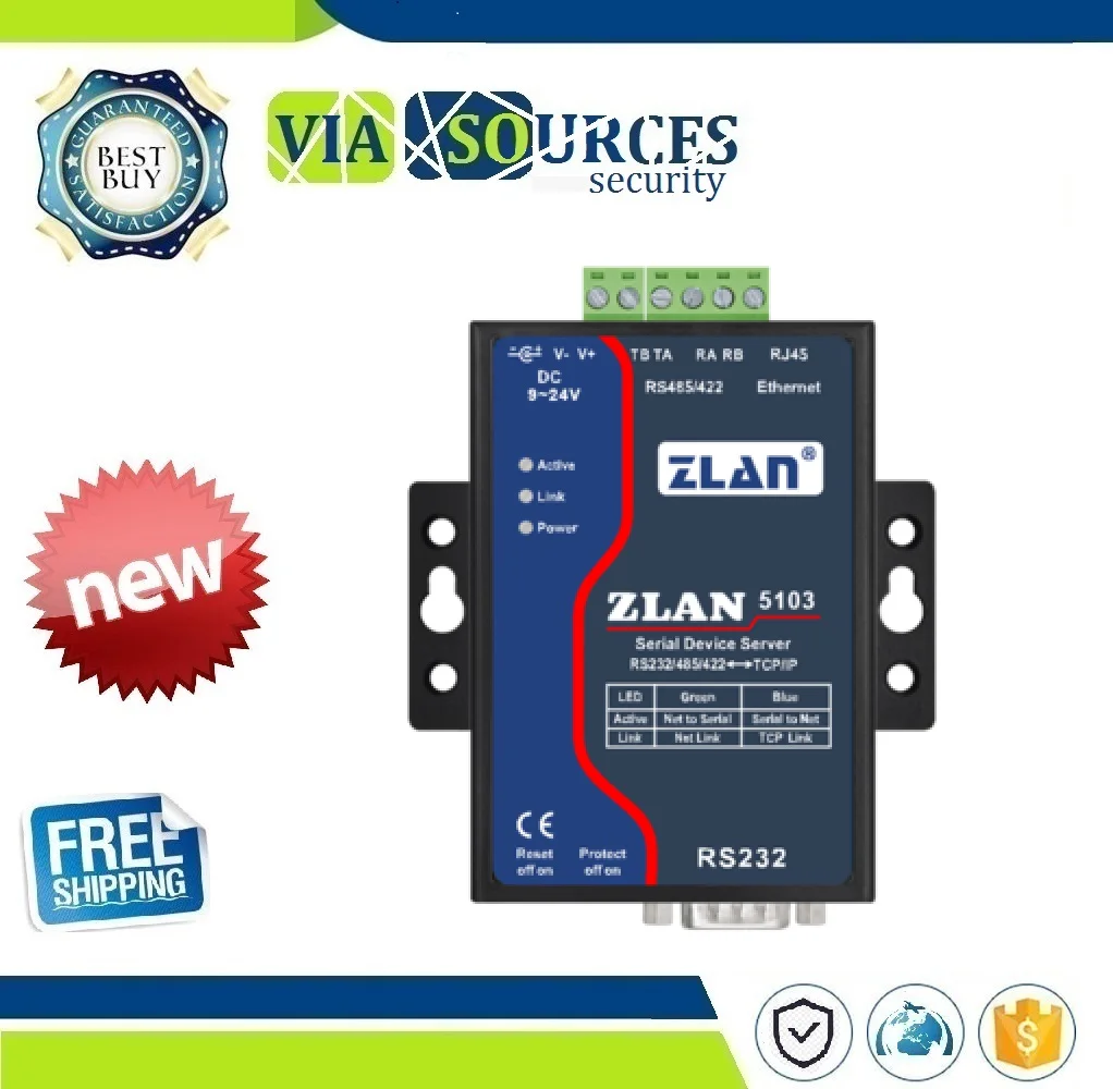 Serial Server RS232/485/422 To Ethernet Serial To RJ45 Device Networking Automation Control Support Full Duplex
Serial Server RS232/485/422 To Ethernet Serial To RJ45 Device Networking Automation Control Support Full Duplex
