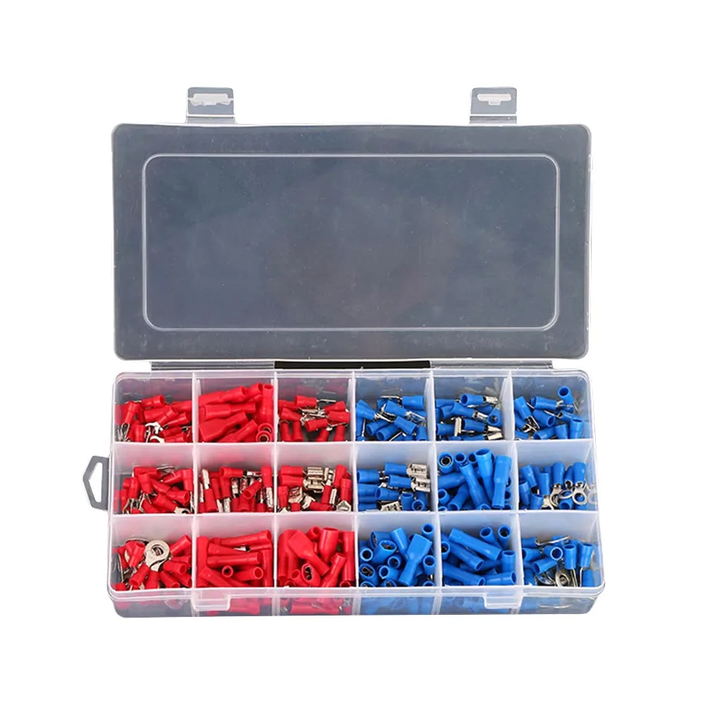 400pcs Crimp Connectors Electrical Crimp Terminals with Different Sizes Insulated Terminal Set --M25
400pcs Crimp Connectors Electrical Crimp Terminals with Different Sizes Insulated Terminal Set --M25