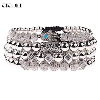 OIQUEI 4pcs /set Luxury Jewelry Bracelets Men Handmade Micro Pave Cubic Zirconia Hamsa Hand Geometric Beads Charm Bracelet Homme
OIQUEI 4pcs /set Luxury Jewelry Bracelets Men Handmade Micro Pave Cubic Zirconia Hamsa Hand Geometric Beads Charm Bracelet Homme