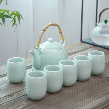 TANGPIN big capacity celadon tea sets porcelain teapot teacup chinese kung fu tea set drinkware
TANGPIN big capacity celadon tea sets porcelain teapot teacup chinese kung fu tea set drinkware