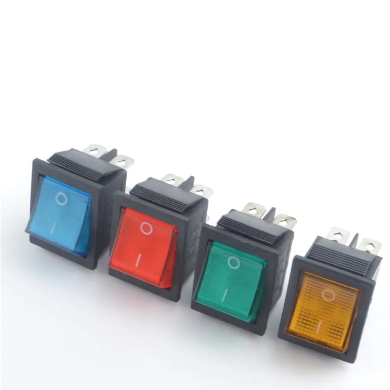 5 PCS/lot KCD4 4Pin 30*19mm black Rocker Switch Power Switch ON-OFF 2 Position 16A 250VAC/ 20A 125VAC With Led Light
5 PCS/lot KCD4 4Pin 30*19mm black Rocker Switch Power Switch ON-OFF 2 Position 16A 250VAC/ 20A 125VAC With Led Light