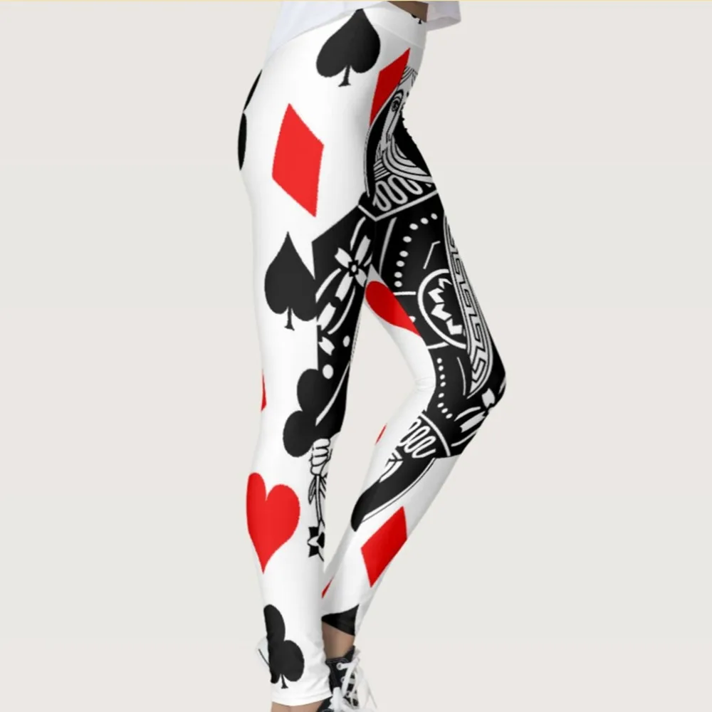 Poker Pattern Printing High Waist Sportswear Workout Casual Leggings Spring Summer Breathable Push Up Polyester Fitness Leggings
Poker Pattern Printing High Waist Sportswear Workout Casual Leggings Spring Summer Breathable Push Up Polyester Fitness Leggings