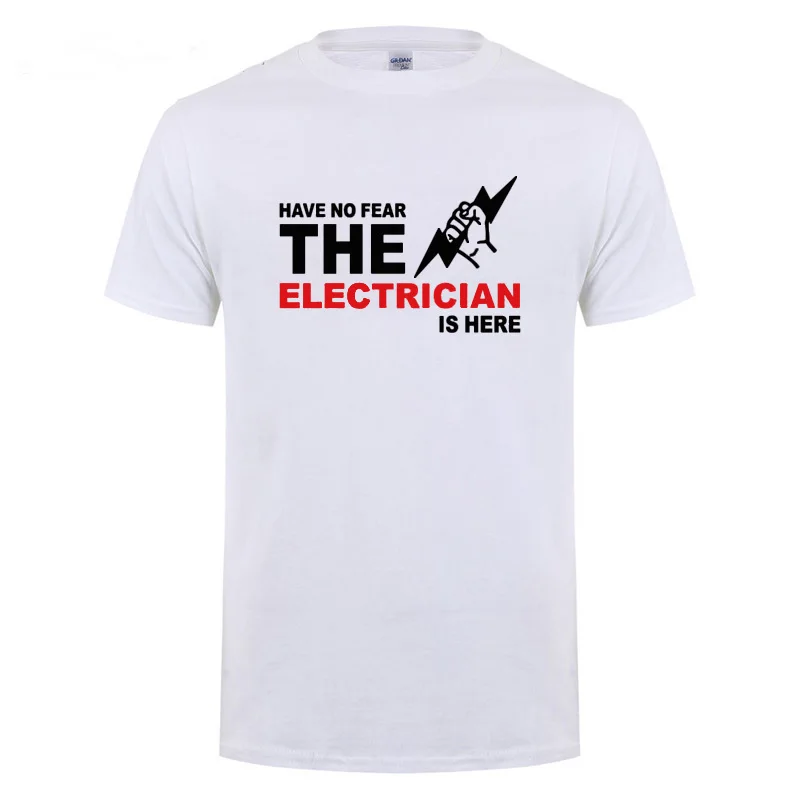 Have No Fear The Electrician Is Here T-Shirt Funny Birthday Gift For Men Dad Father Husband Short Sleeve Cotton O Neck T Shirt
Have No Fear The Electrician Is Here T-Shirt Funny Birthday Gift For Men Dad Father Husband Short Sleeve Cotton O Neck T Shirt