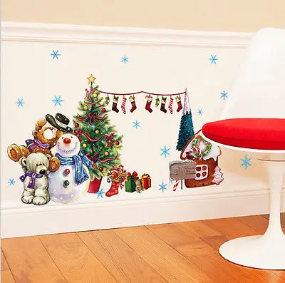Merry Christmas Wall sticker Santa Snowman Vinyl Wall Decals Window XMAS Seld adhesive holiday Home decoration
Merry Christmas Wall sticker Santa Snowman Vinyl Wall Decals Window XMAS Seld adhesive holiday Home decoration
