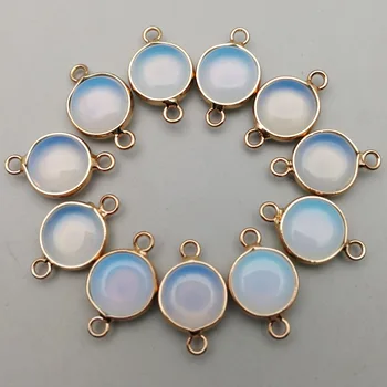 2018 Fashion Natural Stone Pendants charms opal stone gold rim Connector for jewelry making 12pcs/lot Wholesale free shipping
2018 Fashion Natural Stone Pendants charms opal stone gold rim Connector for jewelry making 12pcs/lot Wholesale free shipping