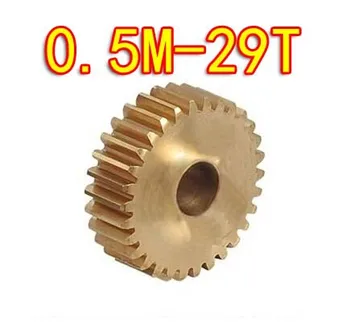 0.5M-29Teeths plane spur copper metal mold small modulus gear--Diameter:15.5mm hole d:5mm
0.5M-29Teeths plane spur copper metal mold small modulus gear--Diameter:15.5mm hole d:5mm