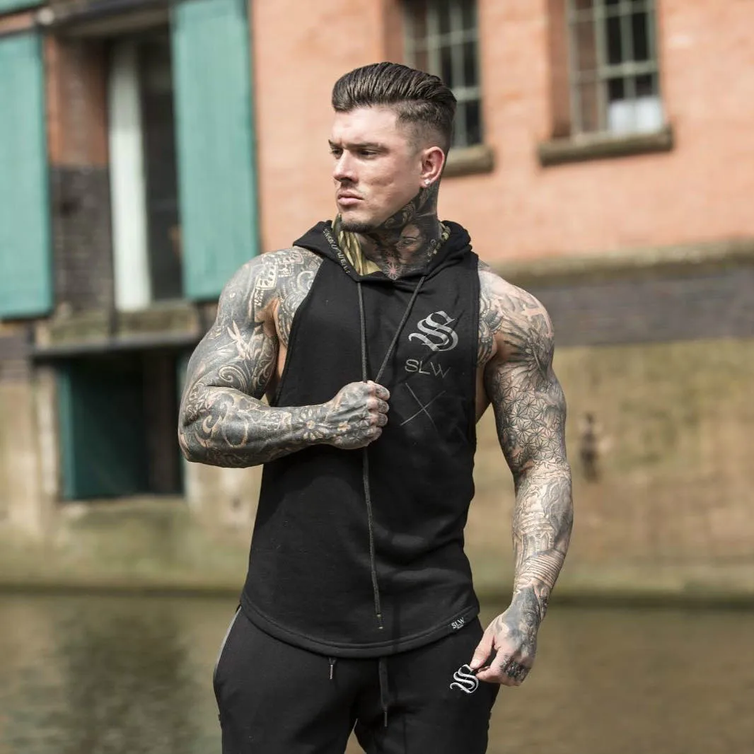 Cotton Camouflage Tank Tops Men Hooded Gyms Bodybuilding Workout Singlet Fitness Vest Top Clothes Sleeveless Hoodies Tankstop
Cotton Camouflage Tank Tops Men Hooded Gyms Bodybuilding Workout Singlet Fitness Vest Top Clothes Sleeveless Hoodies Tankstop