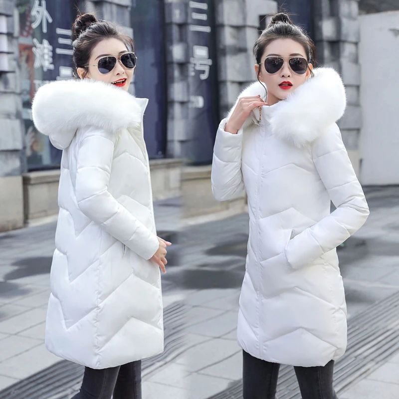 Winter Jacket Women Thick Warm Hooded Parka Mujer Cotton Padded Coat Long Paragraph Plus Size 3xl Slim Jacket Female White coat
Winter Jacket Women Thick Warm Hooded Parka Mujer Cotton Padded Coat Long Paragraph Plus Size 3xl Slim Jacket Female White coat