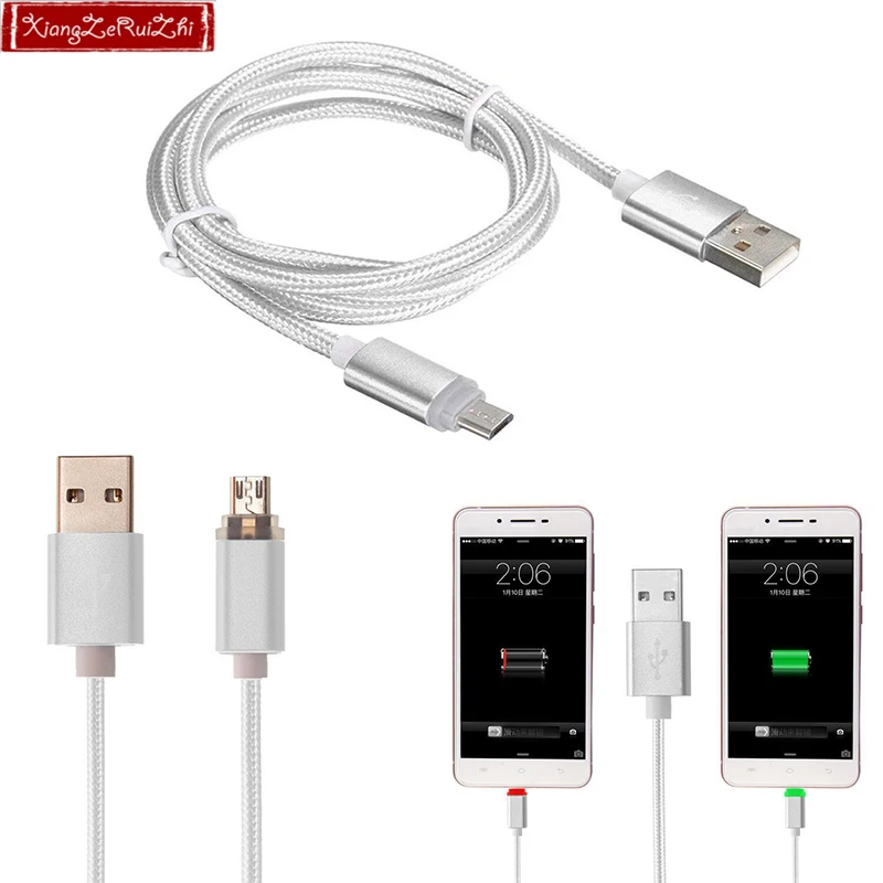 Micros USB data cable android phone usb cable USB adapter phone charge cable with LED indication cord to charge the phone
Micros USB data cable android phone usb cable USB adapter phone charge cable with LED indication cord to charge the phone