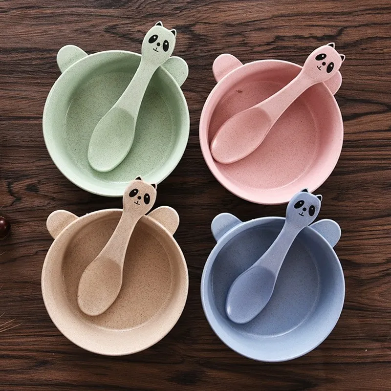 Natural Straw Baby Feeding Bowl Spoon Panda Food Snack Tableware Kids Dishes Baby Dinnerware Set Tableware Training Bowls Spoons
Natural Straw Baby Feeding Bowl Spoon Panda Food Snack Tableware Kids Dishes Baby Dinnerware Set Tableware Training Bowls Spoons