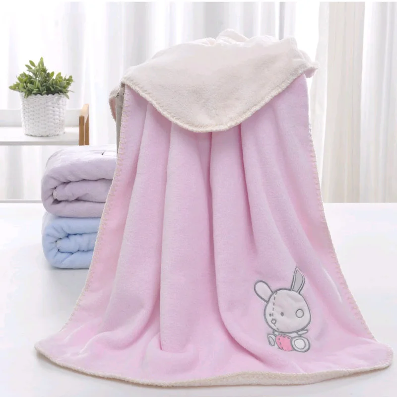 Baby Blankets Thicken Double Layer Coral Fleece Infant Swaddling Bebe Envelope Stroller Wrap Newborn Baby CartoonBedding Blanket
Baby Blankets Thicken Double Layer Coral Fleece Infant Swaddling Bebe Envelope Stroller Wrap Newborn Baby CartoonBedding Blanket