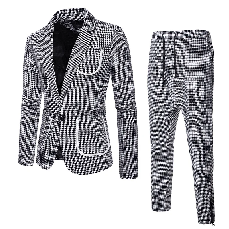 PADEGAO Brand 2019 New Autumn and Winter Europe-size Men's Fashion Leisure Checker Men's Turn-collar Suit
PADEGAO Brand 2019 New Autumn and Winter Europe-size Men's Fashion Leisure Checker Men's Turn-collar Suit