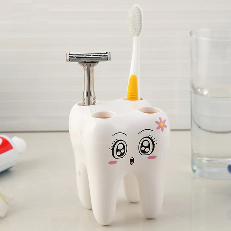 Cartoon Tooth Shape 4 Hole Toothbrush Stand Container Toothbrush Holder Bathroom Accessories 2b
Cartoon Tooth Shape 4 Hole Toothbrush Stand Container Toothbrush Holder Bathroom Accessories 2b