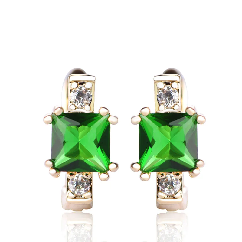 Blucome Top Quality Cubic Zirconia Stud Earrings For Women Green Crystal Copper Oorbellen Party Brinco Mujer Pendientes Bijoux
Blucome Top Quality Cubic Zirconia Stud Earrings For Women Green Crystal Copper Oorbellen Party Brinco Mujer Pendientes Bijoux