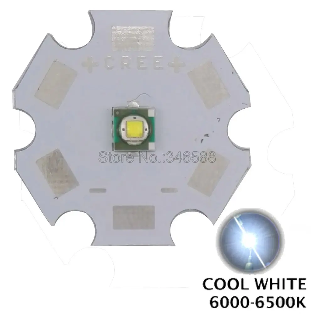 10 шт./лот! Cree XLamp XP-E XPE белый 6000K-6500K лм 3 Вт высокомощный светодиодный эмиттерный