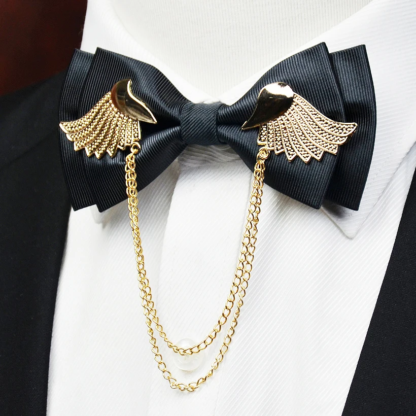 2016 Designers Brand Metal Golden Wings Bow Tie Men Double Layer Bowtie Wedding Casamento Gravata Borboleta Butterfly Wine Red
2016 Designers Brand Metal Golden Wings Bow Tie Men Double Layer Bowtie Wedding Casamento Gravata Borboleta Butterfly Wine Red