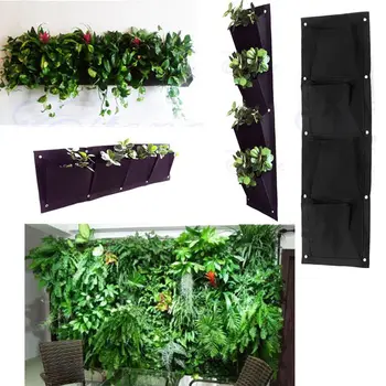 4Pocket Vertical Cross Greening Hanging Wall Storage Bags Garden Planting Bag Wall Planter Organizer 65x26.5 cm
4Pocket Vertical Cross Greening Hanging Wall Storage Bags Garden Planting Bag Wall Planter Organizer 65x26.5 cm