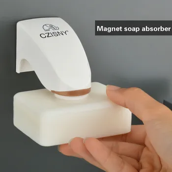Creative Magnet Soap Absorber Free Punching Drain Soap Box Sucker Home Bathroom Wall-mounted Soap Rack
Creative Magnet Soap Absorber Free Punching Drain Soap Box Sucker Home Bathroom Wall-mounted Soap Rack