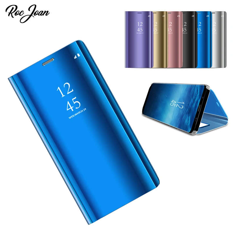 Умный прозрачный зеркальный чехол для Samsung Galaxy S20 FE Note 20 Ultra A50 A51 A70 A71 S10 Plus S9 S8 A8 2018