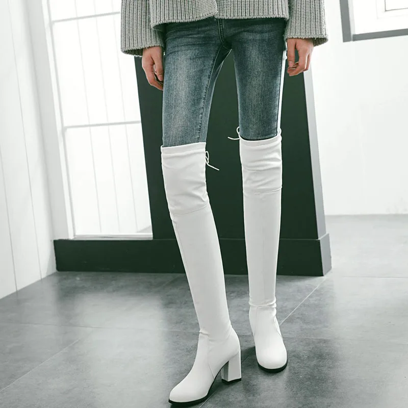 2018 New Arrival Euramerican Fashion Winter Women Boots Basic Over The Knee High Square Heels Round Toe Concise Lace-up
2018 New Arrival Euramerican Fashion Winter Women Boots Basic Over The Knee High Square Heels Round Toe Concise Lace-up