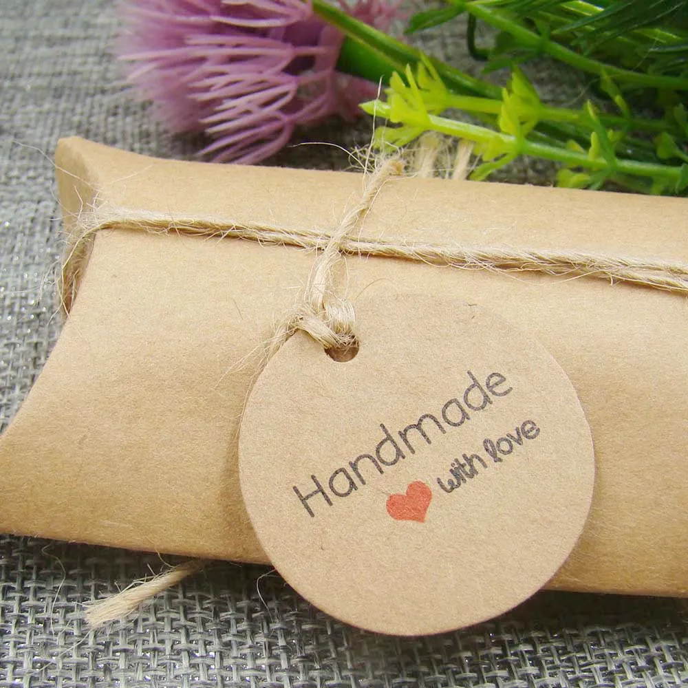 1.18*1.18inch 100pcs round shape kraft paper handmade with love custom product hang tag garment price name brand tag tag
1.18*1.18inch 100pcs round shape kraft paper handmade with love custom product hang tag garment price name brand tag tag