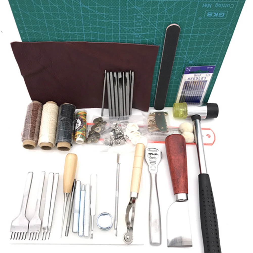 42pcs Leather Craft Sewing Punch Tool Kit Set Cutter Carving Working Stitching Leathercraft Tool Sets
42pcs Leather Craft Sewing Punch Tool Kit Set Cutter Carving Working Stitching Leathercraft Tool Sets