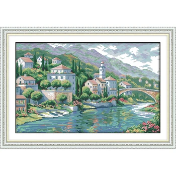 Everlasting Love River Town Chinese Cross Stitch Kits Ecological Cotton Counted Stamped 11 CT DIY Christmas Decorations For Home
Everlasting Love River Town Chinese Cross Stitch Kits Ecological Cotton Counted Stamped 11 CT DIY Christmas Decorations For Home